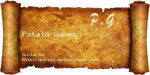 Patala Gyoma névjegykártya